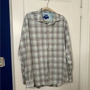 Egara Multicolor Plaid Button Down Shirt